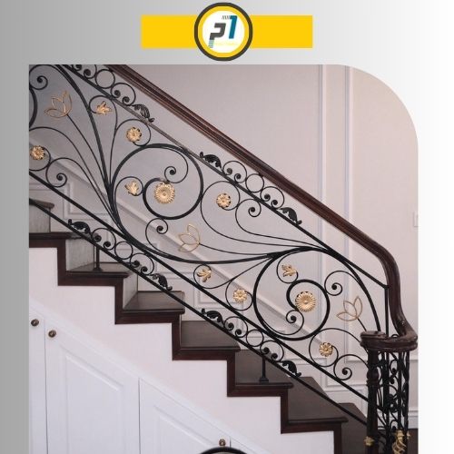 Mẫu Cầu Thang Sắt Mỹ Thuật PT6